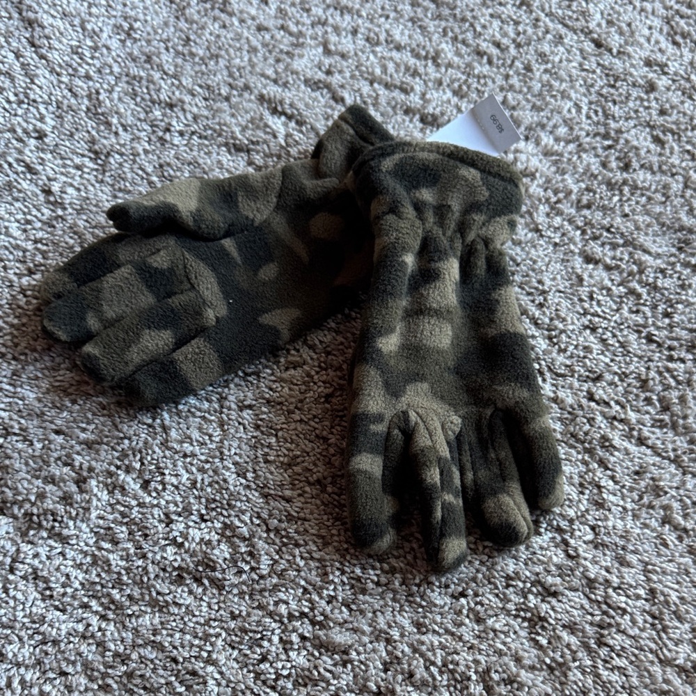 Camouflage Fleece Gloves